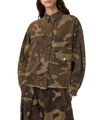 Hettie Camo Shacket by ALLSAINTS