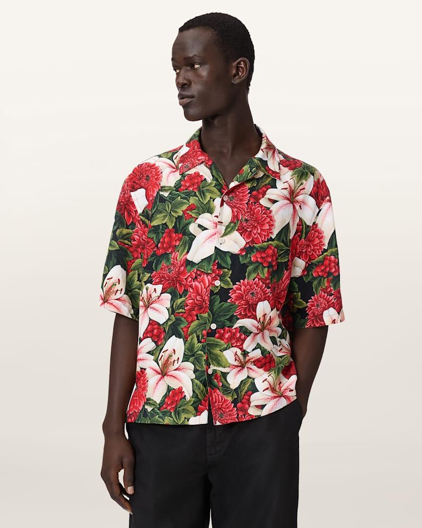 Hokkaido Short Sleeve Linen Blend Shirt by ALLSAINTS