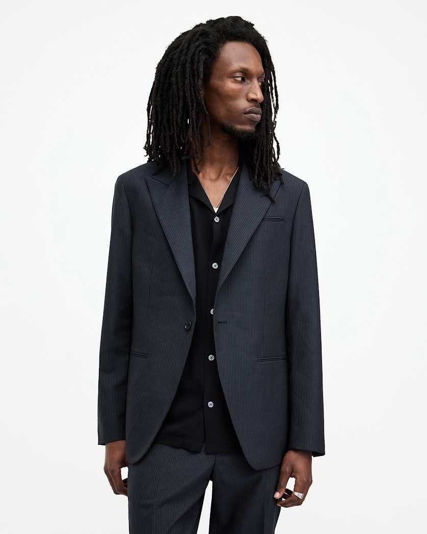 Howling Pinstripe Relaxed Fit Blazer by ALLSAINTS