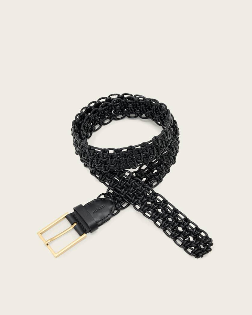 Ila Leather Woven Belt by ALLSAINTS