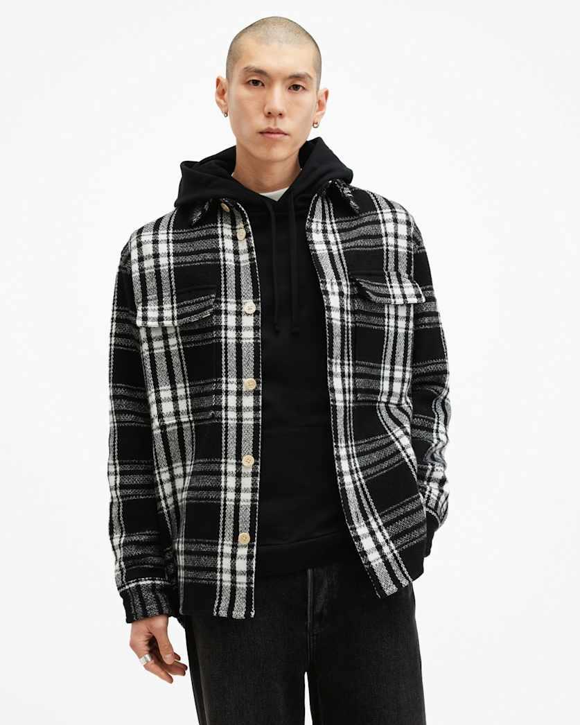 Imber Checked Relaxed Fit Overshirt by ALLSAINTS
