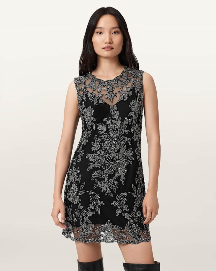 Inaya Embellished Mini Dress by ALLSAINTS