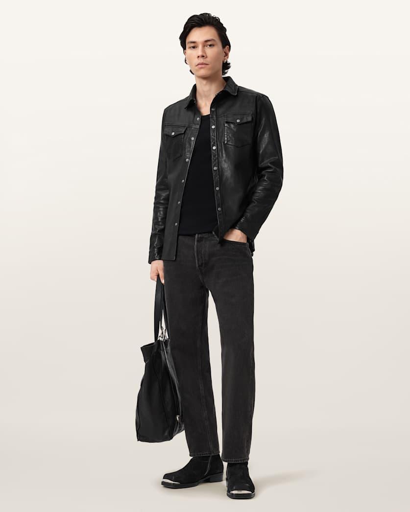 Irwin Leather Shirt by ALLSAINTS