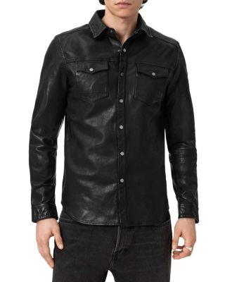 Irwin Leather Shirt by ALLSAINTS