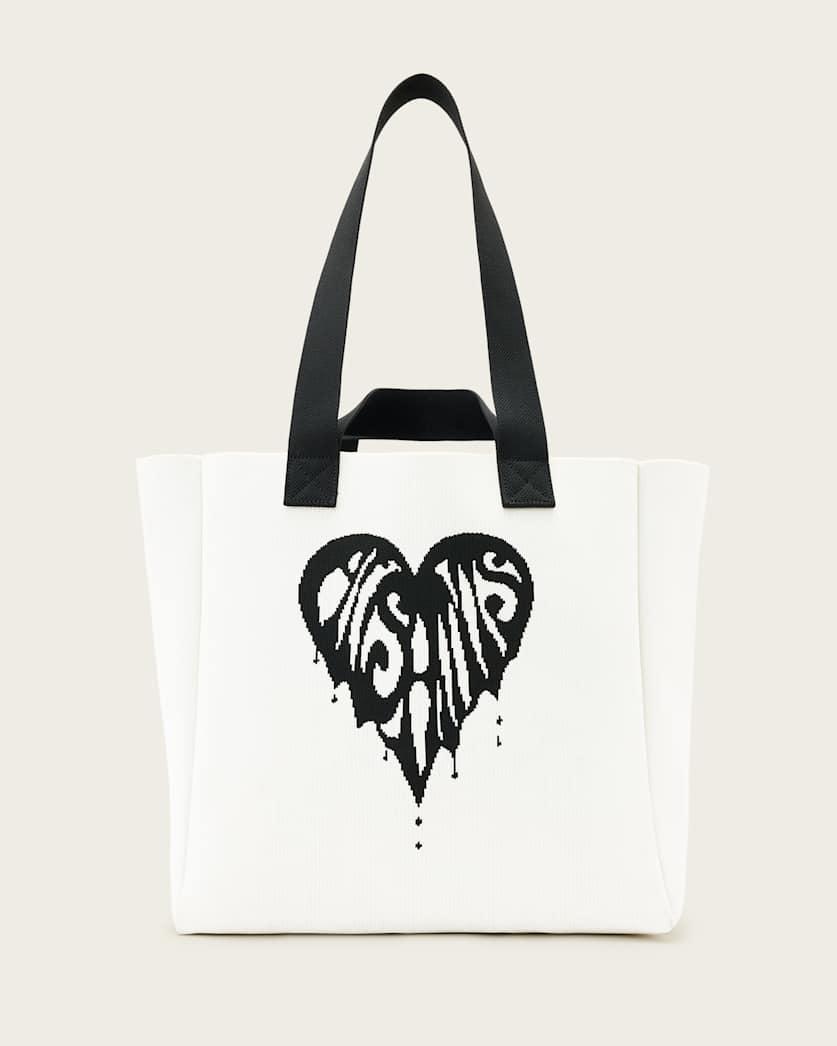 Izzy Heart Large Knitted Tote Bag by ALLSAINTS