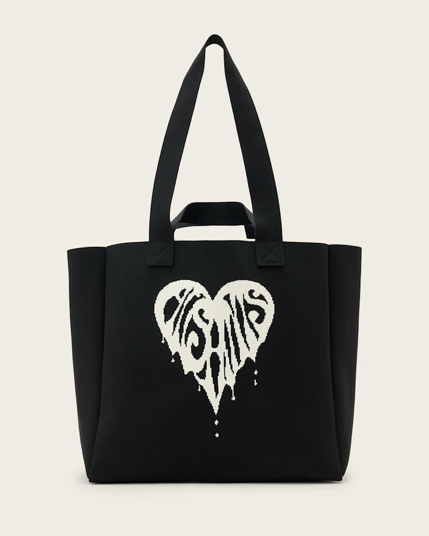 Izzy Heart Large Knitted Tote Bag by ALLSAINTS