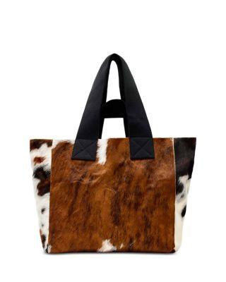 Izzy Large Cow Print Calf Hair Tote by ALLSAINTS