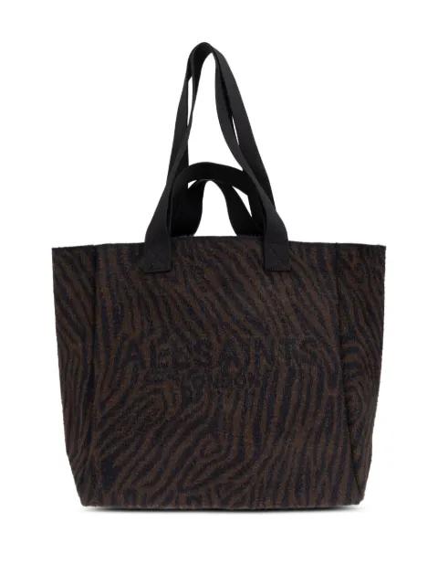 Izzy zebra-print tote bag by ALLSAINTS