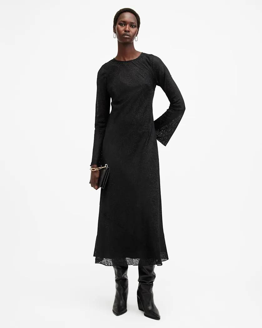 Jada Animal Print Maxi Dress by ALLSAINTS