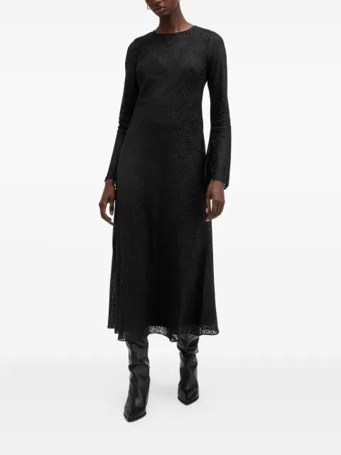 Jada textured flared midi dress by ALLSAINTS