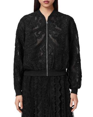 Jade Embellished Bomber Jacket by ALLSAINTS