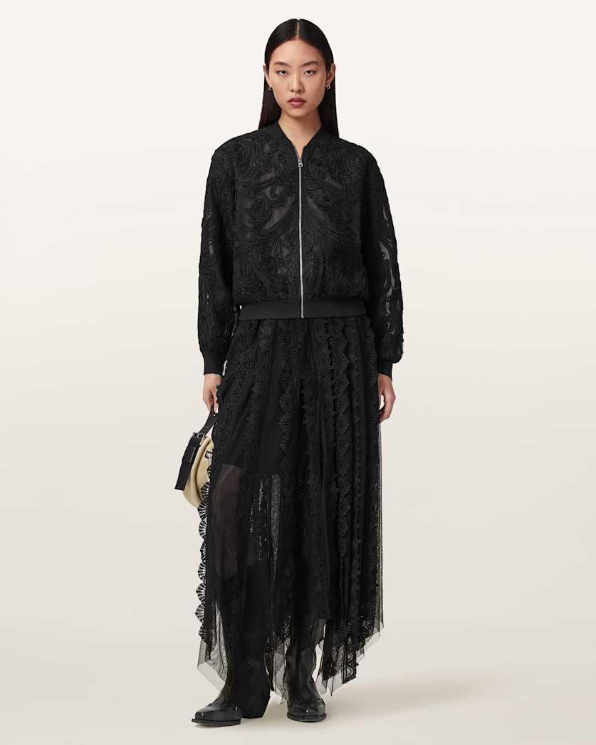 Jade Embroidered Bomber Jacket by ALLSAINTS