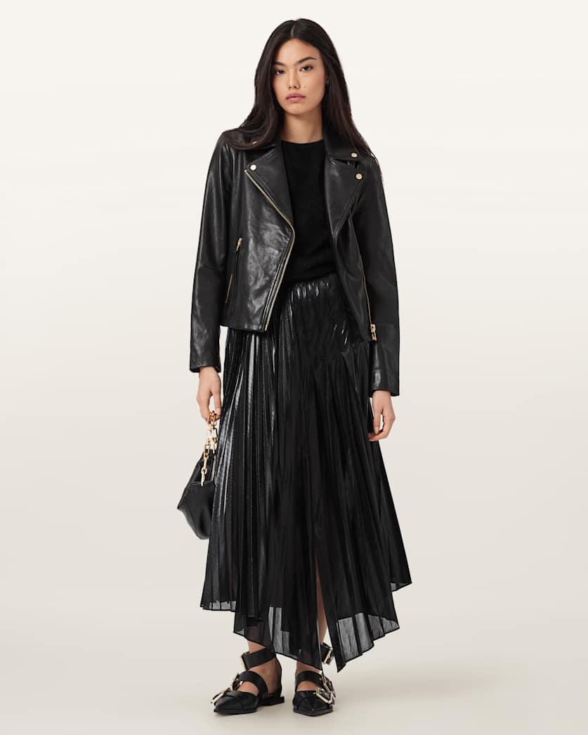 Jax Pleated Midi Skirt by ALLSAINTS