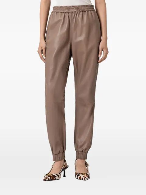 Jen elasticated leather trousers by ALLSAINTS