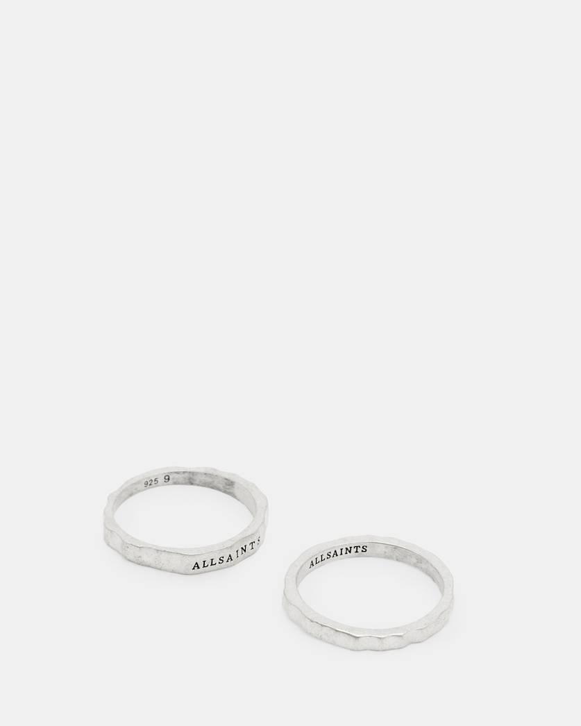Josh Sterling Silver Ring Set by ALLSAINTS