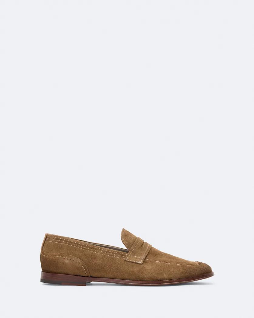 Jules Hand-Stitched Suede Loafers by ALLSAINTS