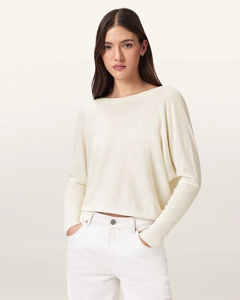 Julieana Wrap Merino Wool Sweater by ALLSAINTS