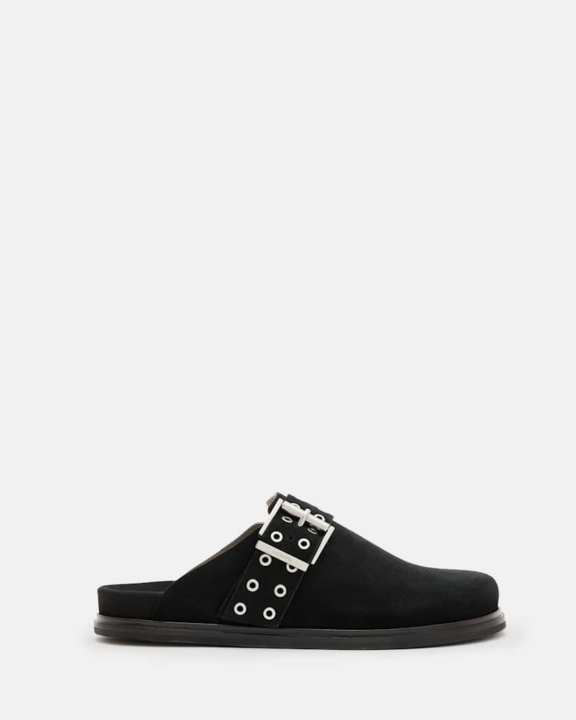 Juno Leather Eyelet Mule Shoe by ALLSAINTS