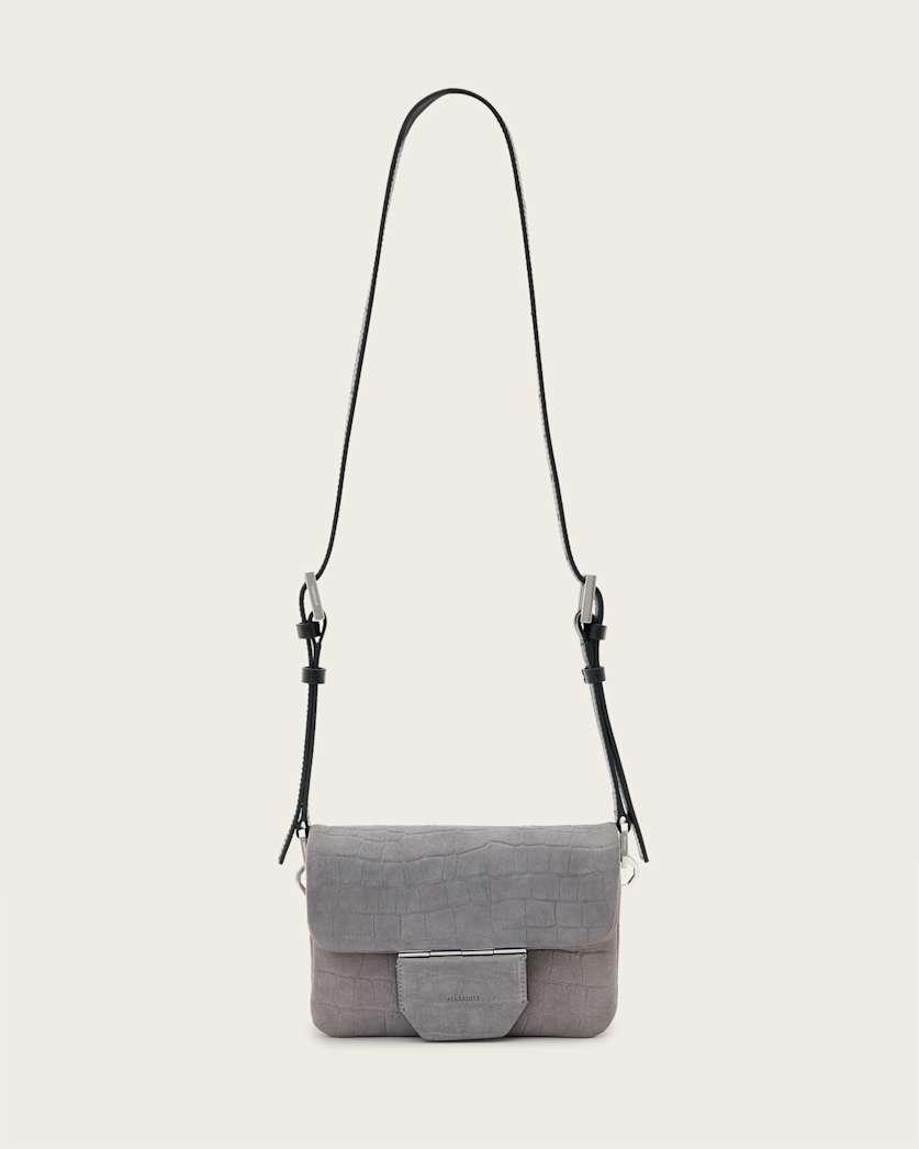 Jupiter Croc-Effect Leather Crossbody Bag by ALLSAINTS