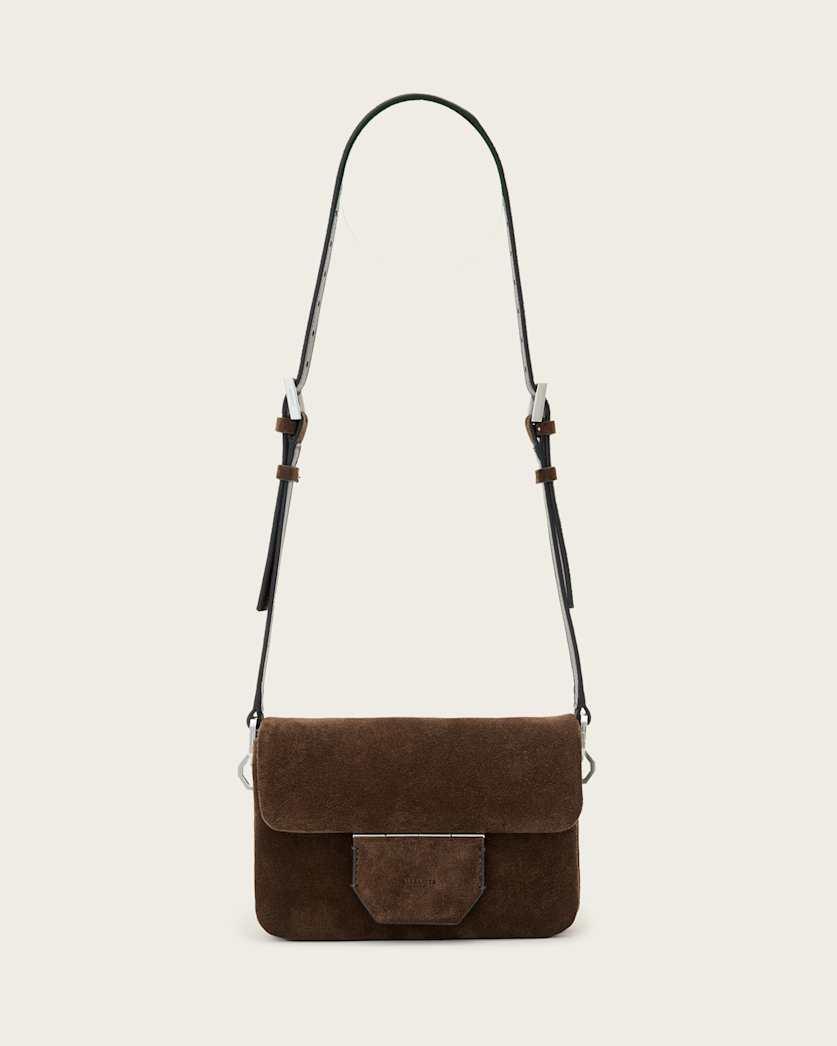 Jupiter Suede Crossbody Bag by ALLSAINTS