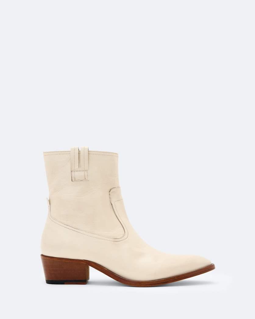 Jura Zip-Up Leather Boots by ALLSAINTS