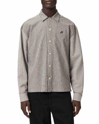 Kage Check Stripe Shirt by ALLSAINTS