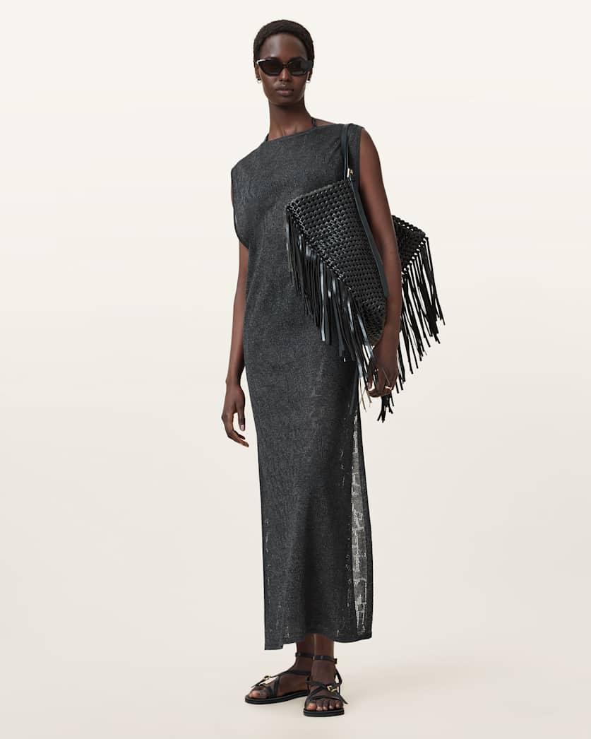 Kaito Jacquard Sleeveless Maxi Dress by ALLSAINTS