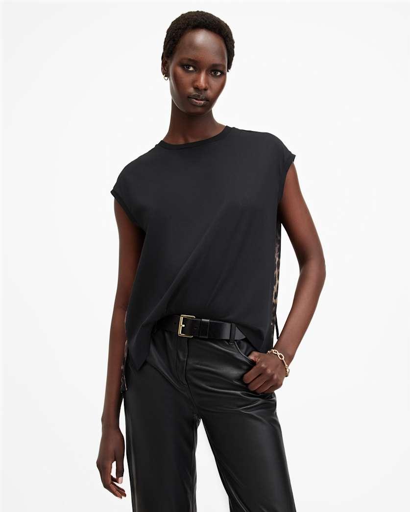 Kalma Leopard Print Sleeveless Top by ALLSAINTS