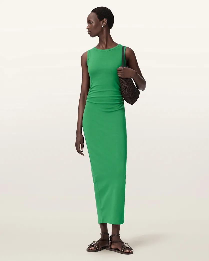 Katarina Boat Neck Slim Fit Maxi Dress by ALLSAINTS