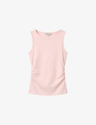 Katarina Boat-Neck Stretch-Cotton Tank by ALLSAINTS