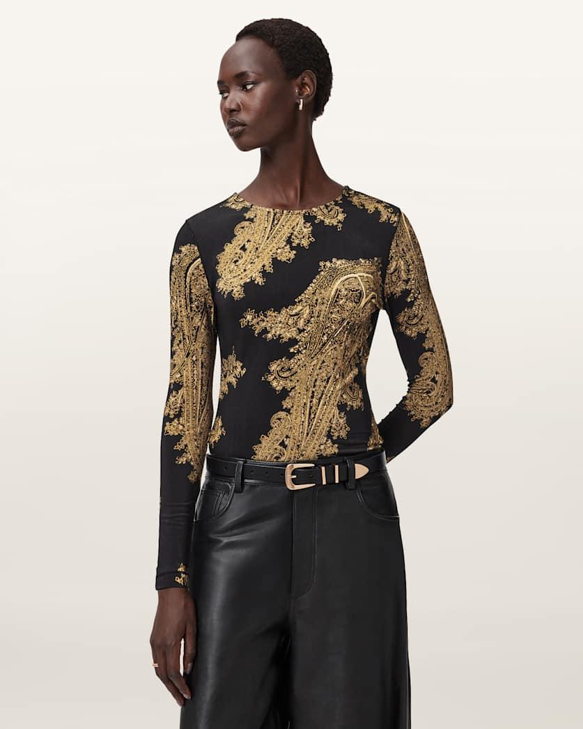 Katlyn Bodycon Fit Top by ALLSAINTS