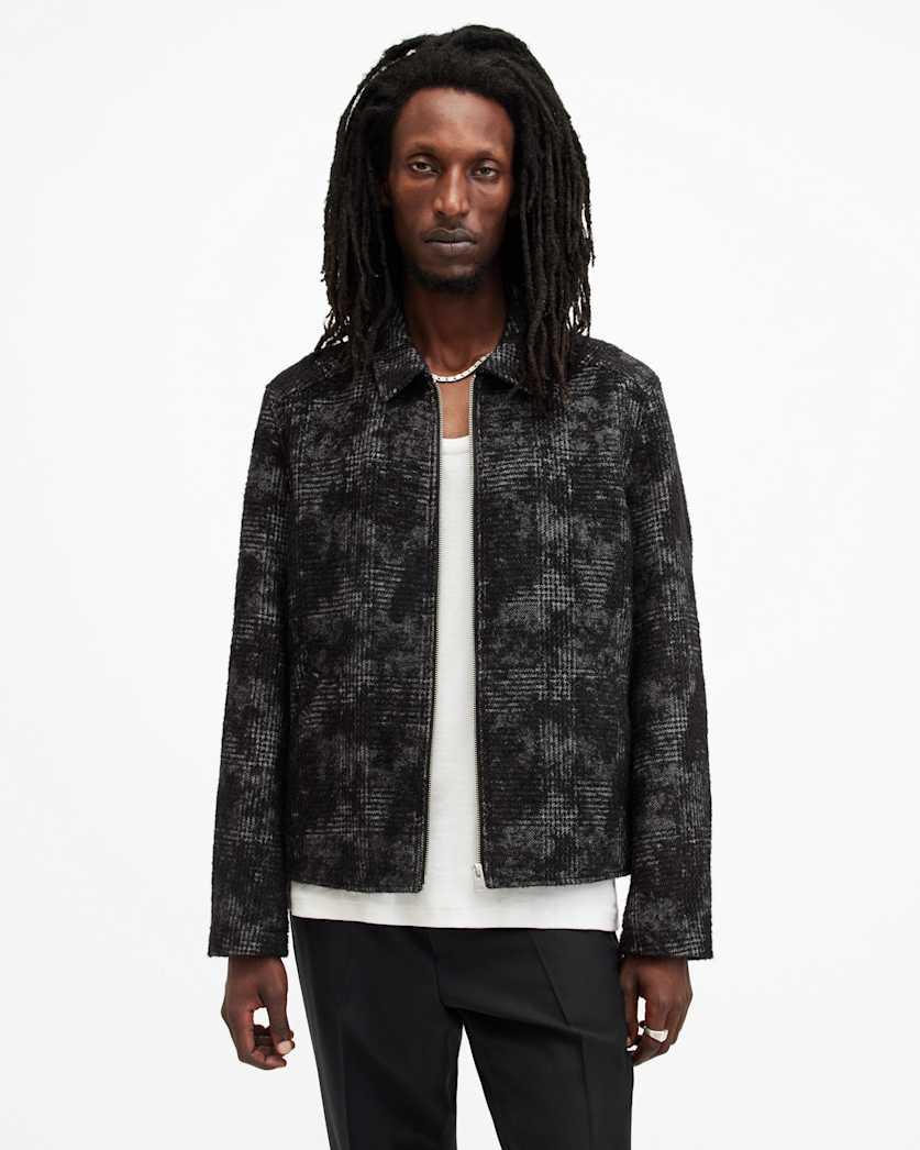 Keller Checked Jacquard Jacket by ALLSAINTS