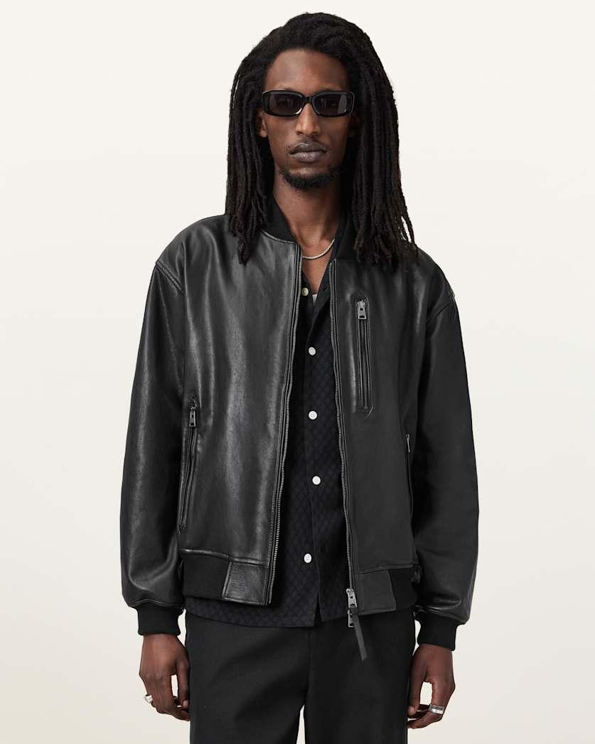 Kino Oversized Leather Bomber by ALLSAINTS Kino Oversized Leather Bomber by ALLSAINTS