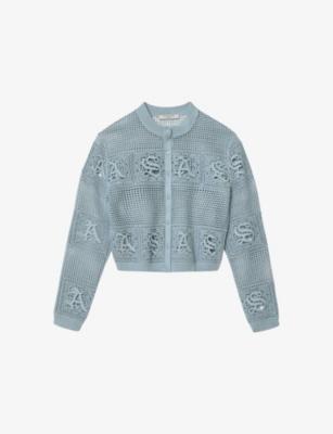 Kyra Open-Stitch Knitted Cardigan by ALLSAINTS
