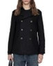 Lagan Wool Blend Peacoat by ALLSAINTS Lagan Wool Blend Peacoat by ALLSAINTS