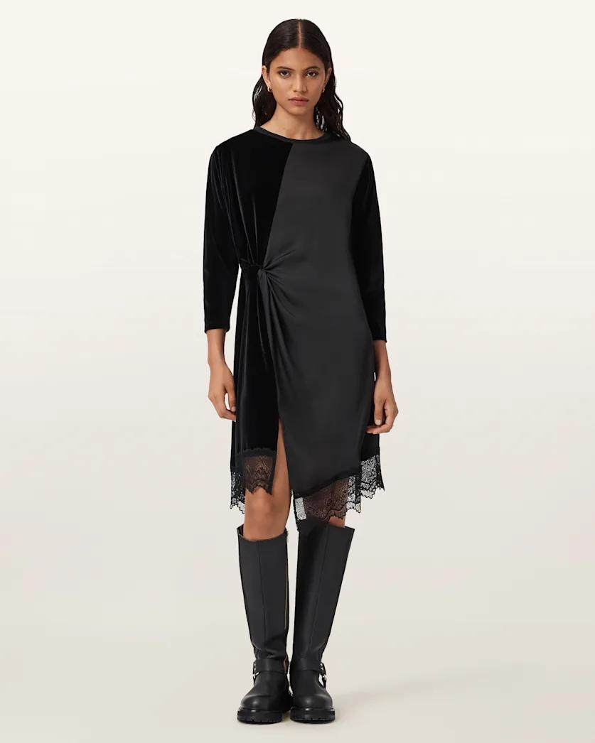 Lana Velvet Mini Dress by ALLSAINTS