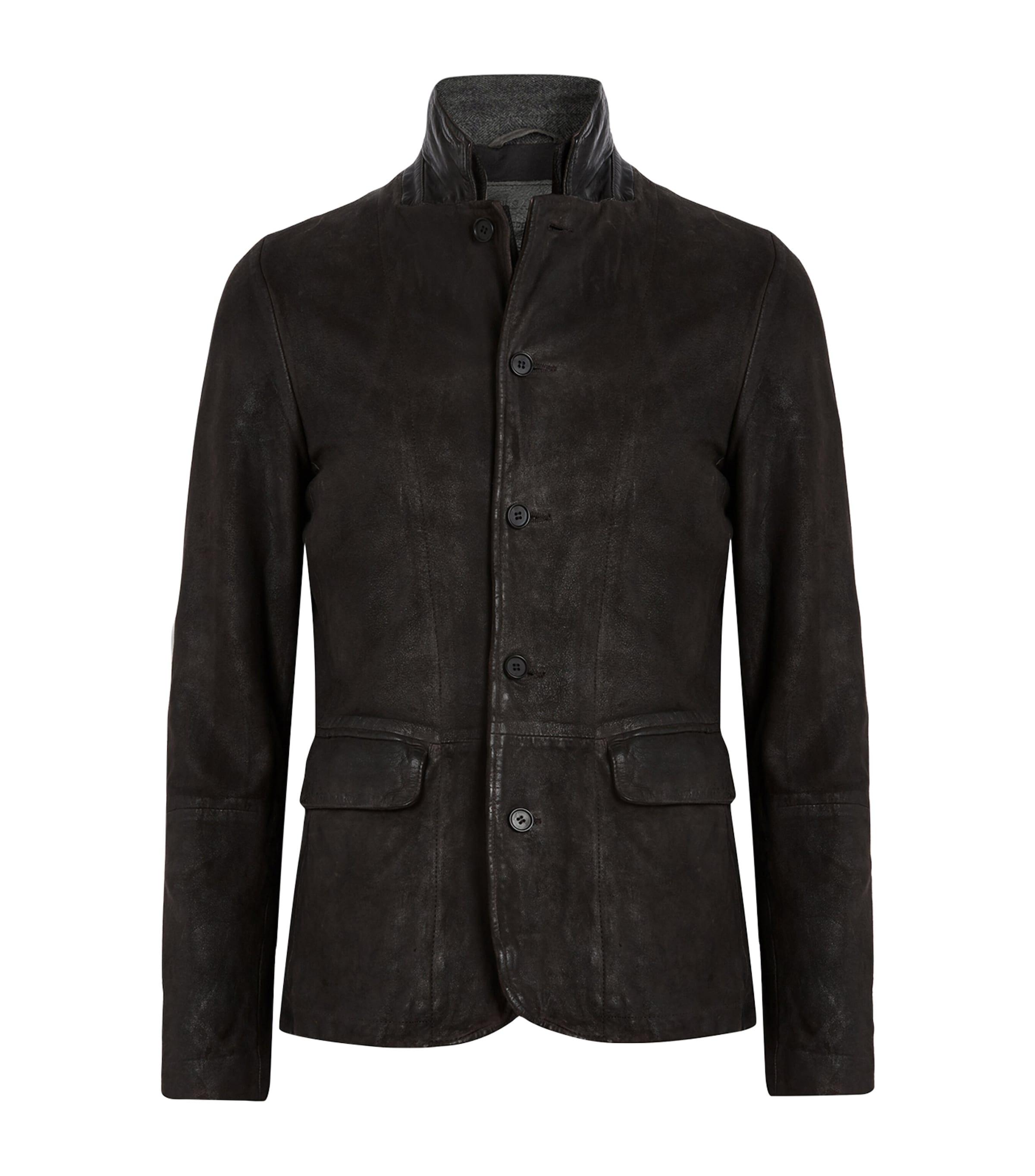 Leather Survey Blazer by ALLSAINTS