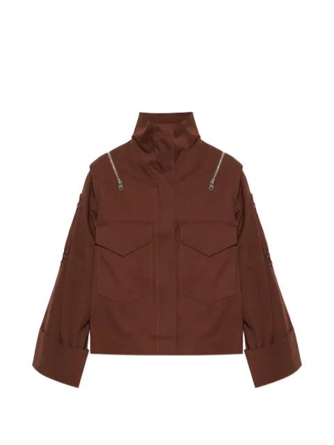Leighton zip-detail high-neck jacket by ALLSAINTS