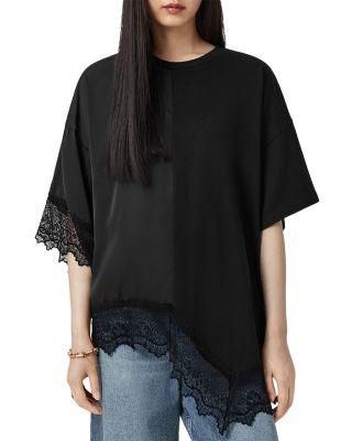 Lenny Lace Trim Tee by ALLSAINTS