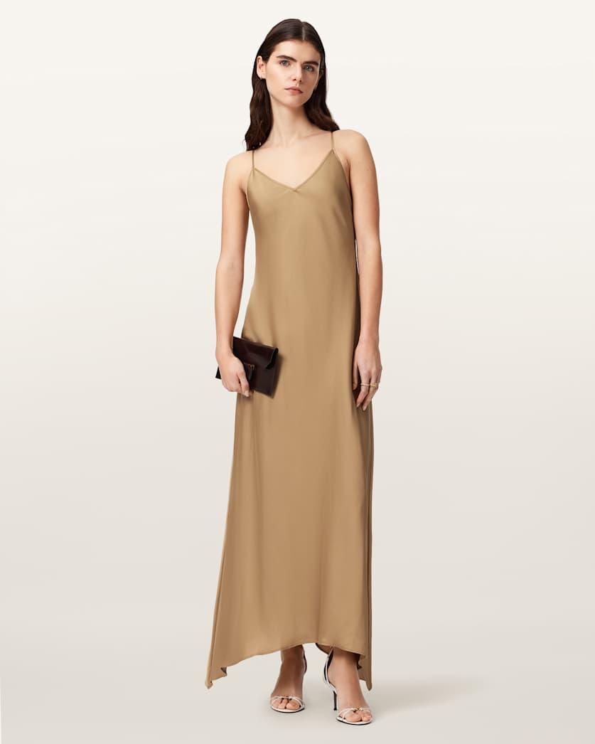 Leona V-Neck Maxi Slip Dress by ALLSAINTS