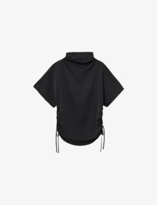Leslie Drawstring-Sides Satin Top by ALLSAINTS
