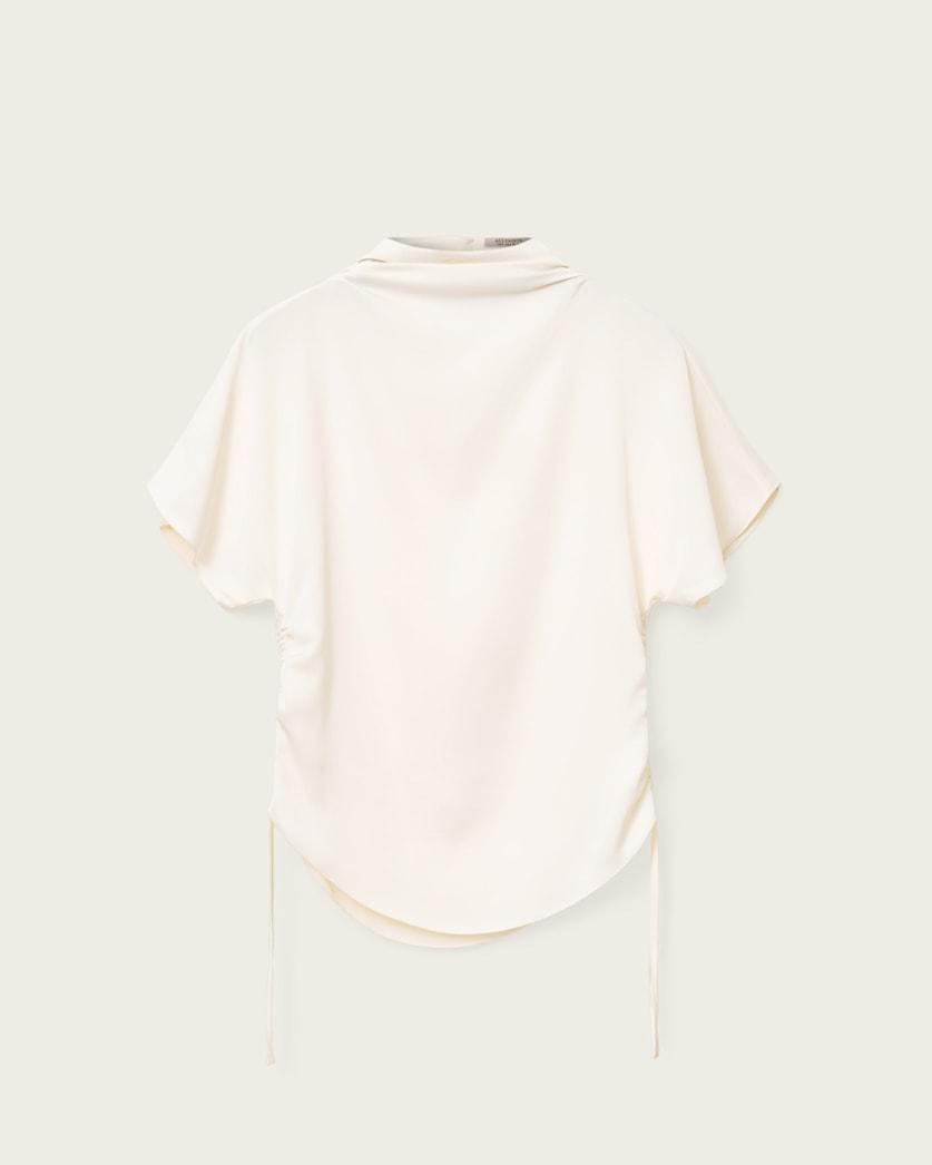Leslie Satin Short Sleeve Top by ALLSAINTS