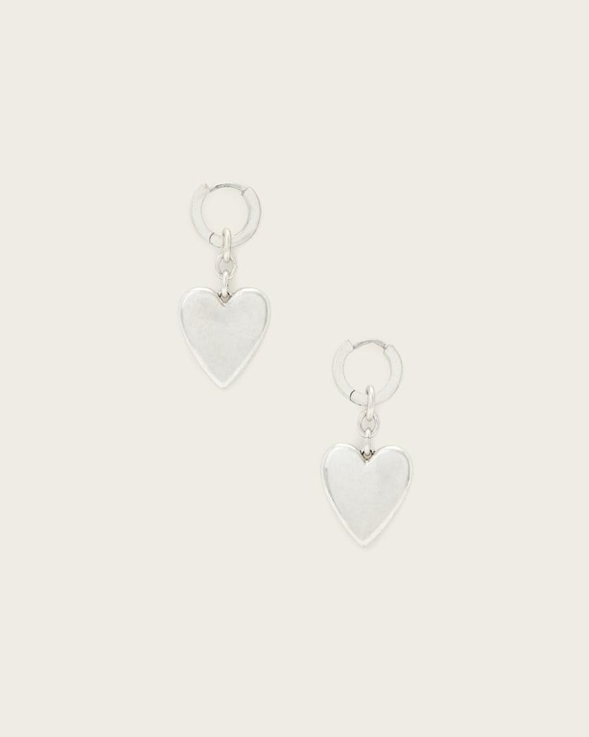 Lia Heart Huggie Earrings by ALLSAINTS