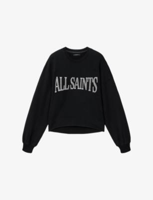 Lila Branded Cotton-Jersey Sweatshirt by ALLSAINTS