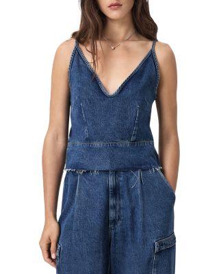 Lilah Denim Top by ALLSAINTS