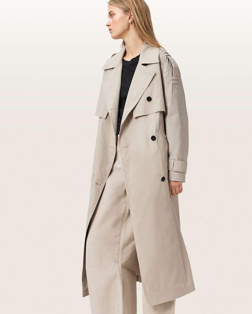 Linnie Lib Relaxed Trench Coat by ALLSAINTS