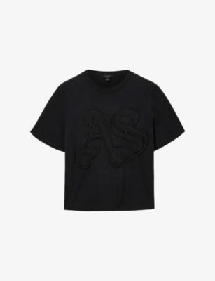 Lisa Brand-Embroidered Cotton-Jersey T-Shirt by ALLSAINTS