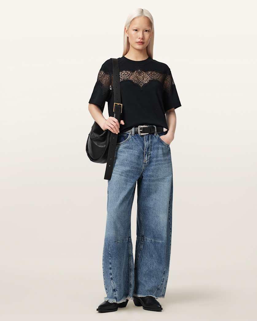 Lisa Lace Amelie T-Shirt by ALLSAINTS