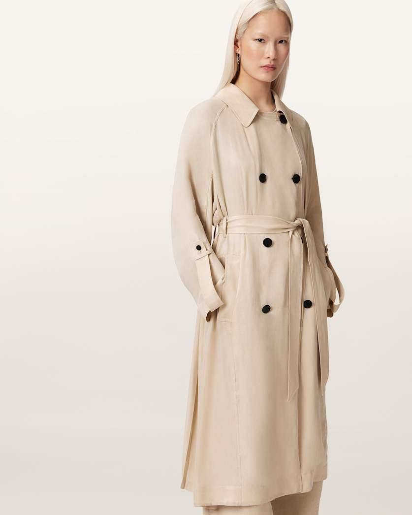 Lizie Double Breasted Trench Coat by ALLSAINTS