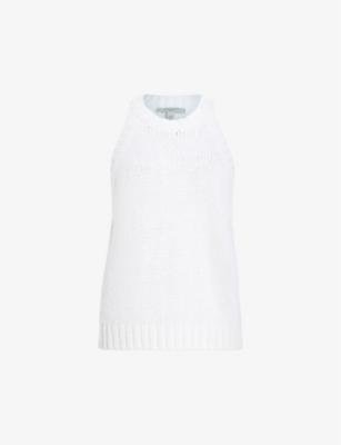 Lock Slub crewneck organic cotton-knit tank top by ALLSAINTS